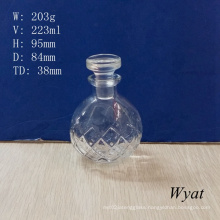 200ml Aroma Diffuser Glass Bottles with Glass Lid for Wholesale